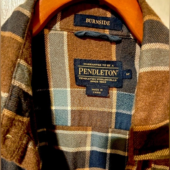 Pendleton Burnside Cotton Flannel Shirt Medium - Picture 3 of 4